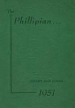 Phillips High School 1951 yearbook cover photo