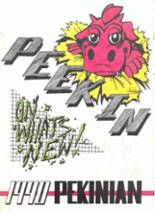 Pekin Community High School 1990 yearbook cover photo