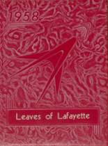 Lafayette Central High School 1958 yearbook cover photo