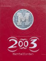 Marshall High School 2003 yearbook cover photo