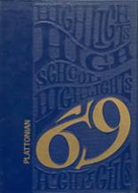 Plattsmouth High School 1969 yearbook cover photo