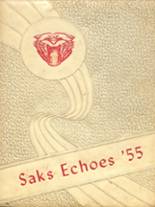 Saks High School 1955 yearbook cover photo