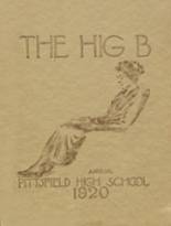 Pittsfield High School 1920 yearbook cover photo
