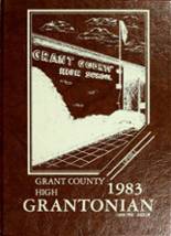 Grant County High School 1983 yearbook cover photo