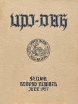 Upper Darby High School 1927 yearbook cover photo