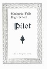 Mechanic Falls High School 1924 yearbook cover photo