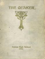 1926 Salem High School Yearbook from Salem, Ohio cover image