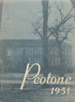 Peotone High School 1951 yearbook cover photo