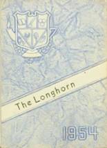 Buena Vista High School 1954 yearbook cover photo