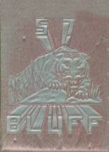 Scottsbluff High School 1957 yearbook cover photo