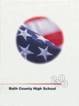Bath County High School 2003 yearbook cover photo