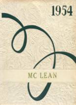 McLean High School 1954 yearbook cover photo