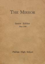 Phillips High School 1938 yearbook cover photo