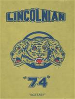 Lincoln High School 1974 yearbook cover photo