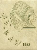Wamego High School 1958 yearbook cover photo