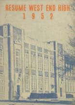 West End High School 1952 yearbook cover photo