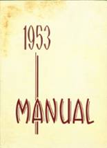 Mann High School 1953 yearbook cover photo