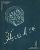 Hardwick High School 1954 yearbook cover photo