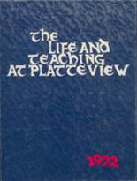 Platteview High School 1972 yearbook cover photo