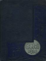 Belvidere High School 1934 yearbook cover photo
