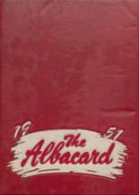 Albion High School 1951 yearbook cover photo