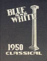 1950 Classical High School Yearbook from Springfield, Massachusetts cover image