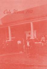 Oaks-Mission High School 1951 yearbook cover photo