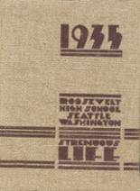 1935 Roosevelt High School Yearbook from Seattle, Washington cover image