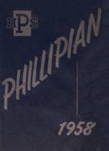 Phillips High School 1958 yearbook cover photo