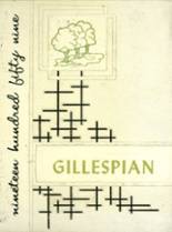 Gillespie Community High School 1959 yearbook cover photo