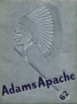 Adams School 1962 yearbook cover photo