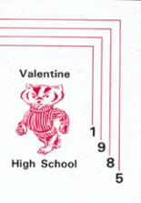 Valentine High School 1985 yearbook cover photo