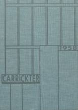 Carrick High School 1958 yearbook cover photo