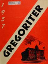 St. Gregory High School 1957 yearbook cover photo