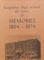 Kingfisher High School 1974 yearbook cover photo