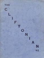 Clifton Springs High School 1945 yearbook cover photo