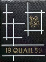 Quail High School 1959 yearbook cover photo