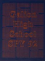 Galion High School 1992 yearbook cover photo