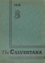 Calvert High School 1939 yearbook cover photo