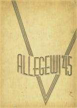 Allegany High School 1945 yearbook cover photo