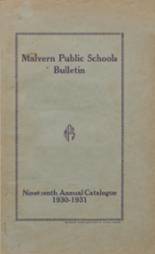 Malvern High School 1931 yearbook cover photo