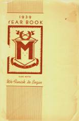 Morse High School 1939 yearbook cover photo