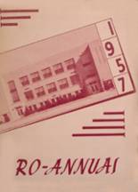 Roann High School 1957 yearbook cover photo