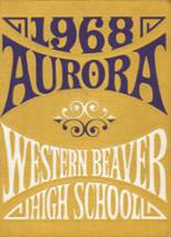 Western Beaver High School 1968 yearbook cover photo