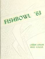 Lanier Junior High School 1963 yearbook cover photo