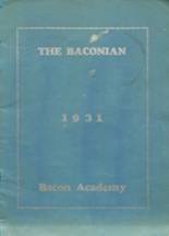 Bacon Academy yearbook