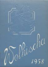 Wellsburg High School 1958 yearbook cover photo