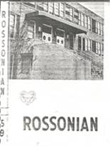 Ross High School 1959 yearbook cover photo