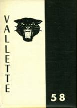 Schuylkill Valley High School 1958 yearbook cover photo