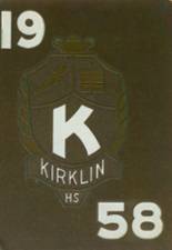 Kirklin High School 1958 yearbook cover photo